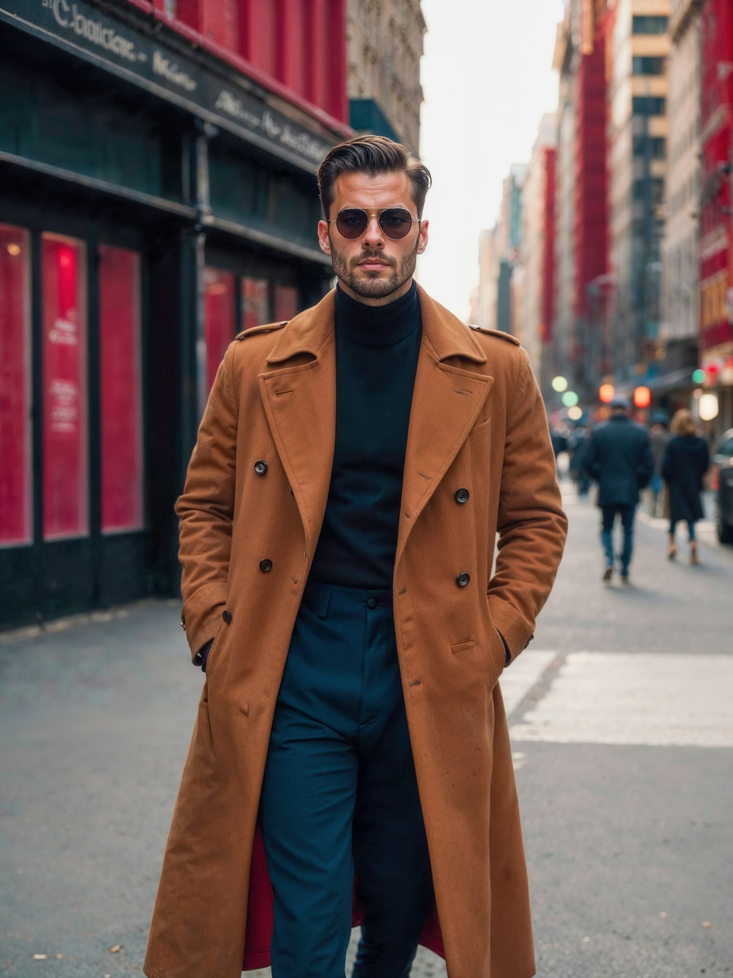 Stylish Man in Urban Setting