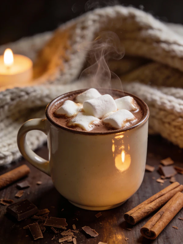Cozy Hot Chocolate Scene