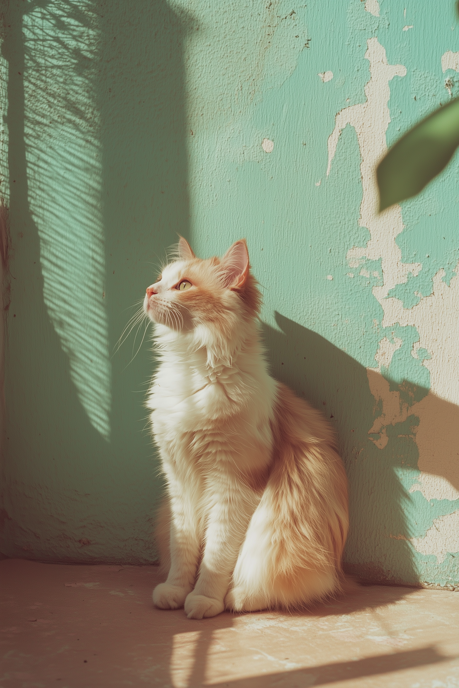 Serene Cat in Sunlight