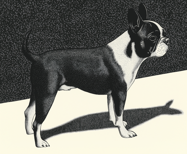 Boston Terrier Illustration