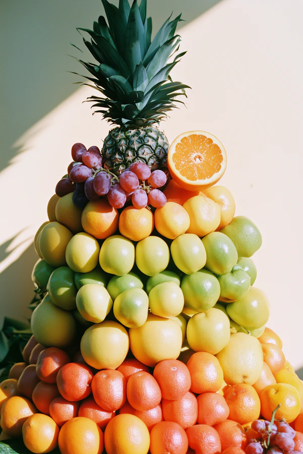 Vibrant Fruit Pyramid