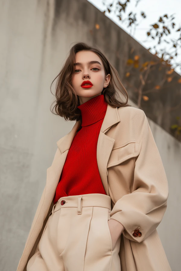 Fashion Portrait of a Confident Woman