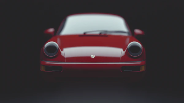 Sleek Red Sports Car