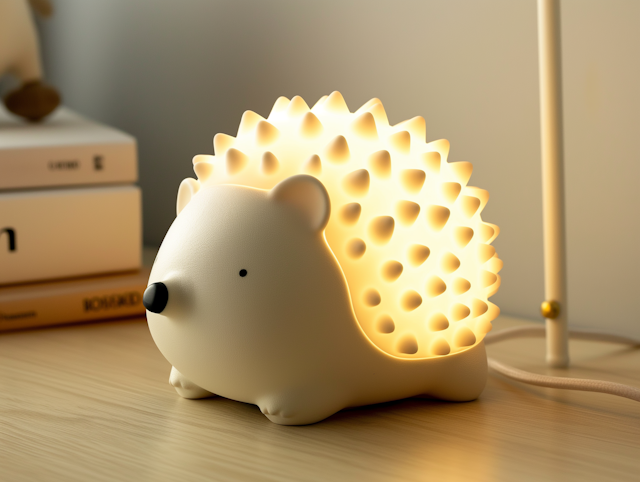 Whimsical Hedgehog Lamp