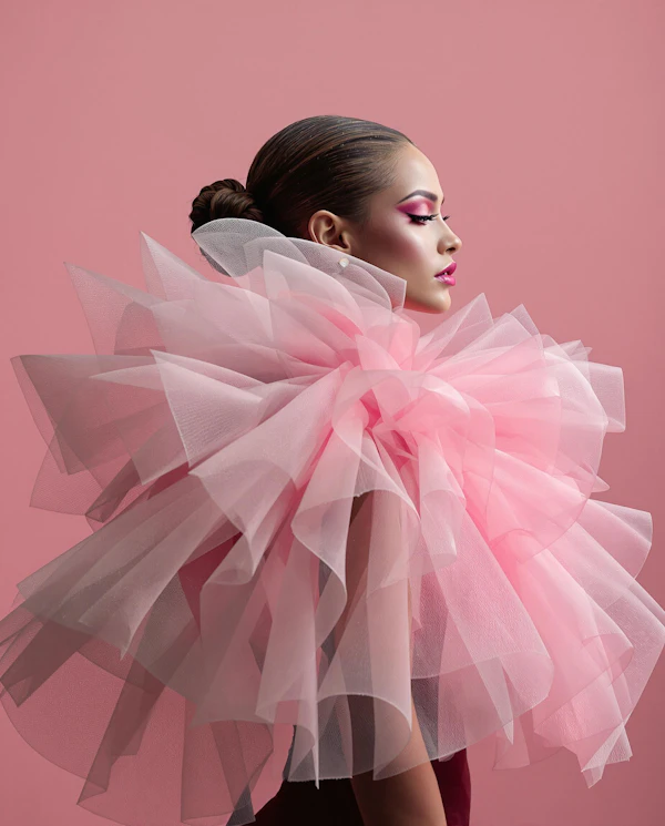 Elegant Woman in Tulle