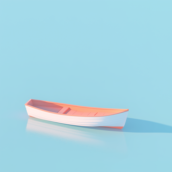 Solitary Boat on Tranquil Waters