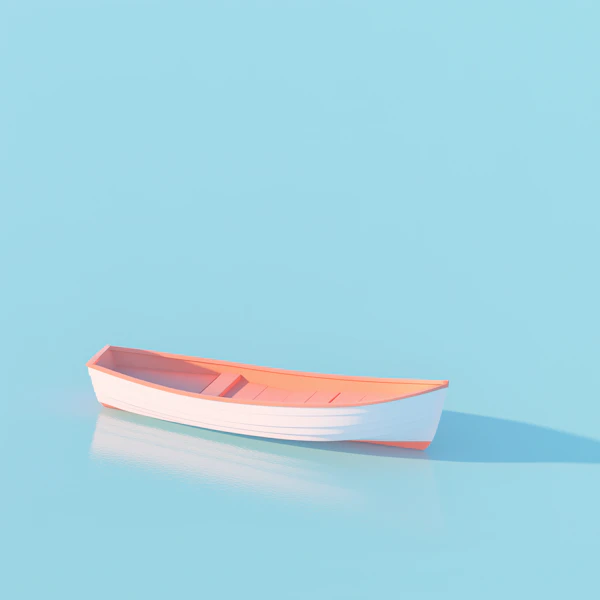 Solitary Boat on Tranquil Waters