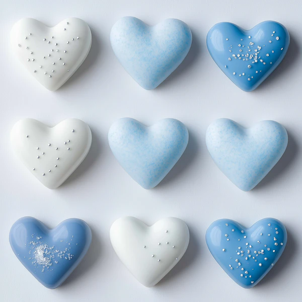 Heart-Shaped Grid Art