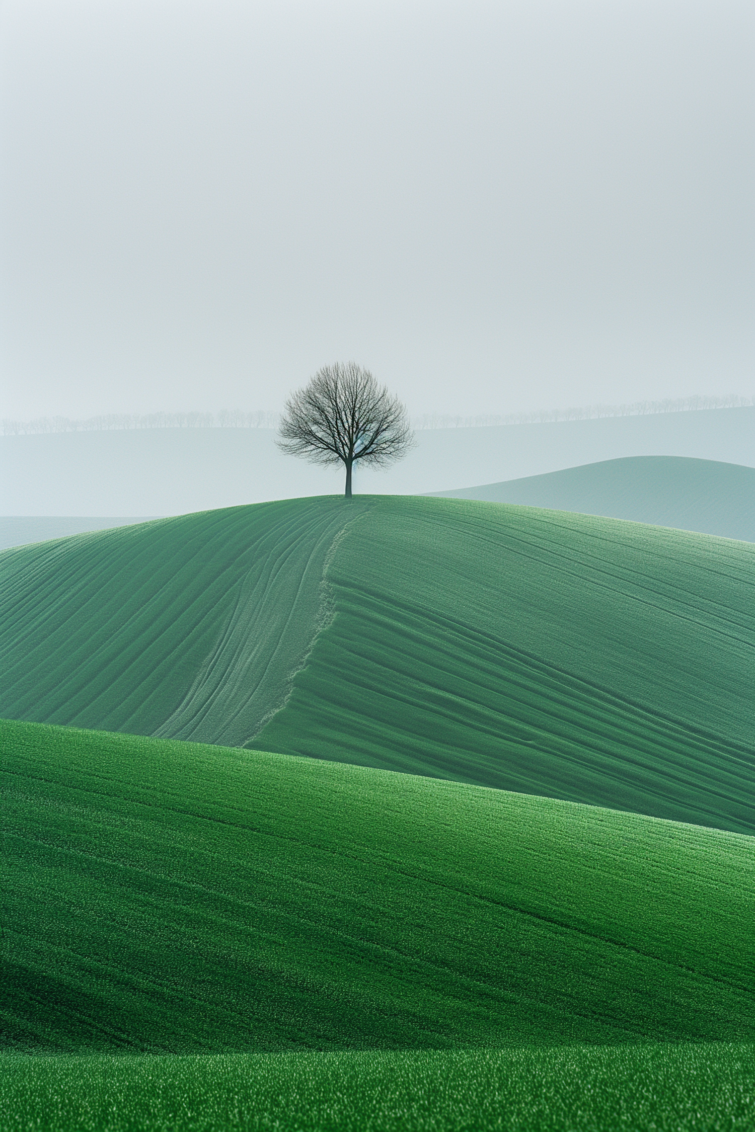 Solitary Tree on a Hill