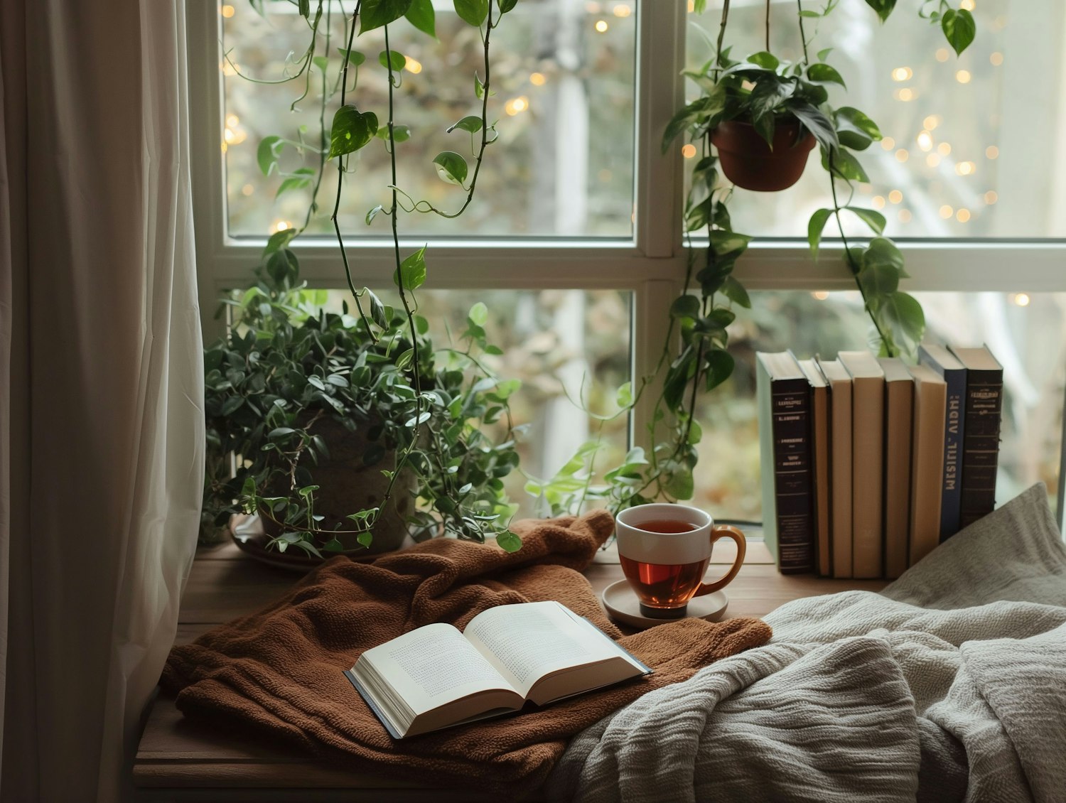 Cozy Reading Nook by the Window