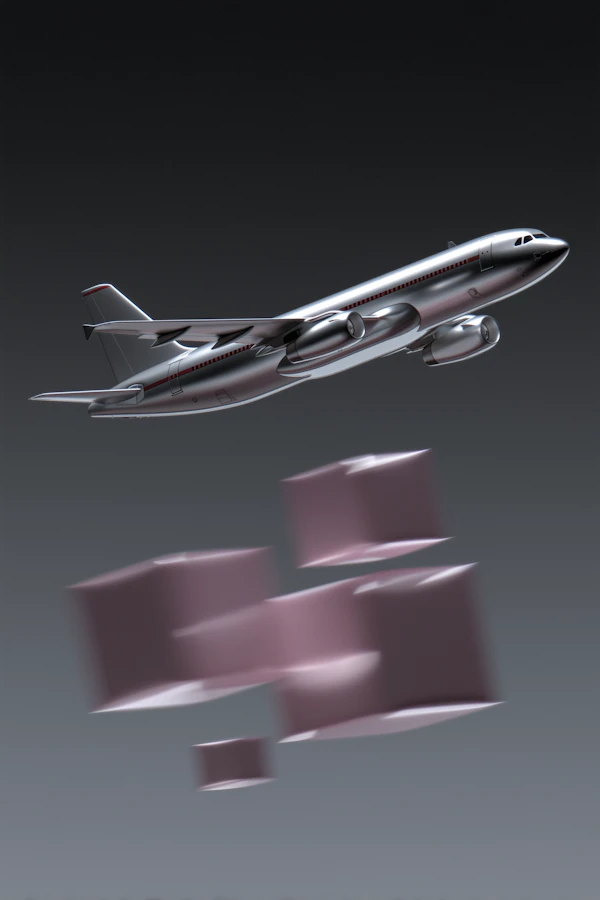 Modern Airplane in Flight