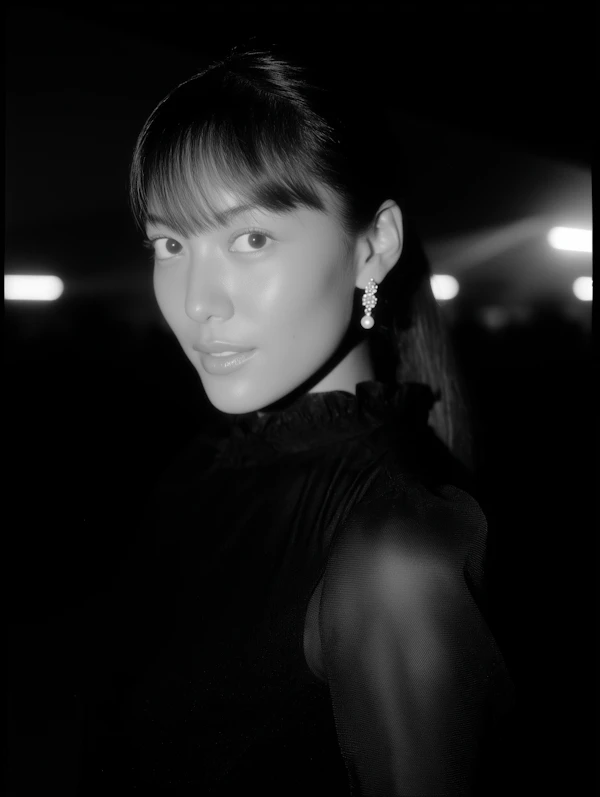 Elegant Monochrome Portrait