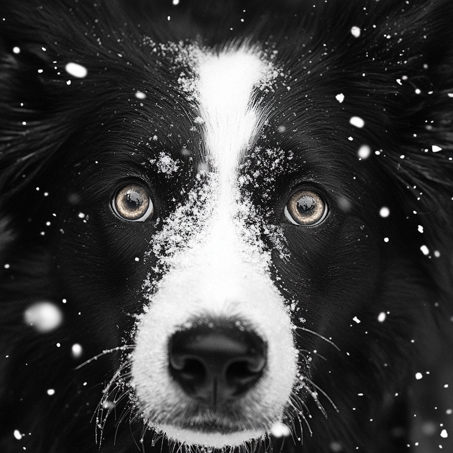 Border Collie in Snow