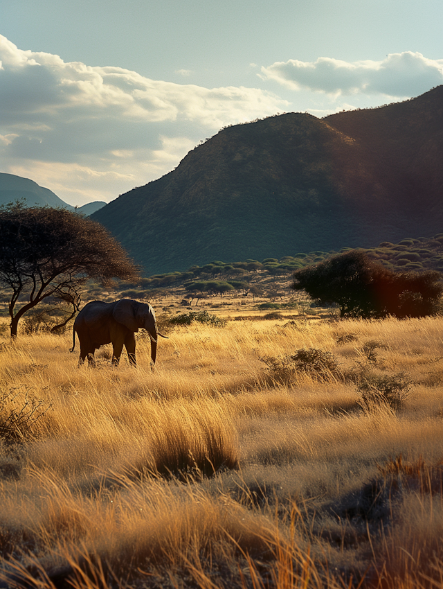 Golden Hour on the African Savanna