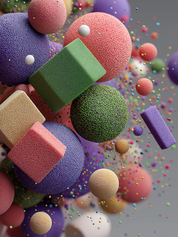 Colorful 3D Geometric Art