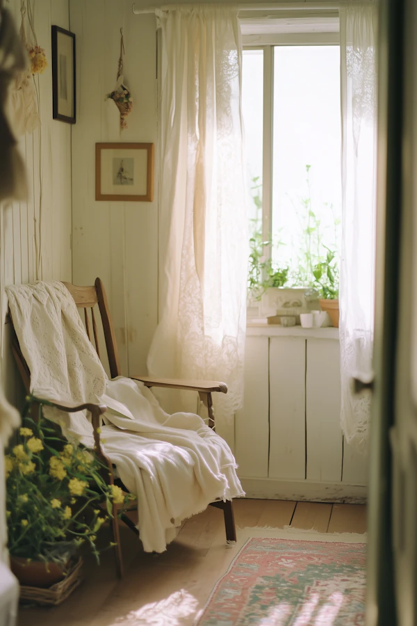 Cozy Sunlit Room Corner