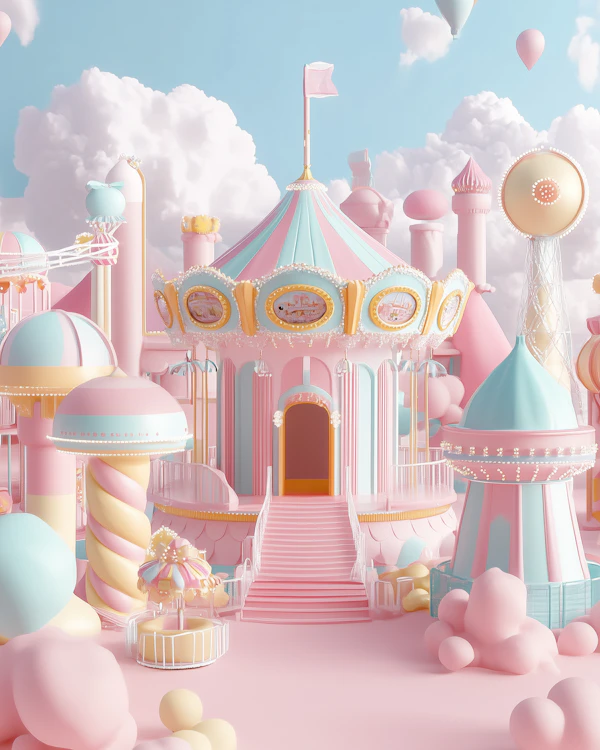Pastel Amusement Park