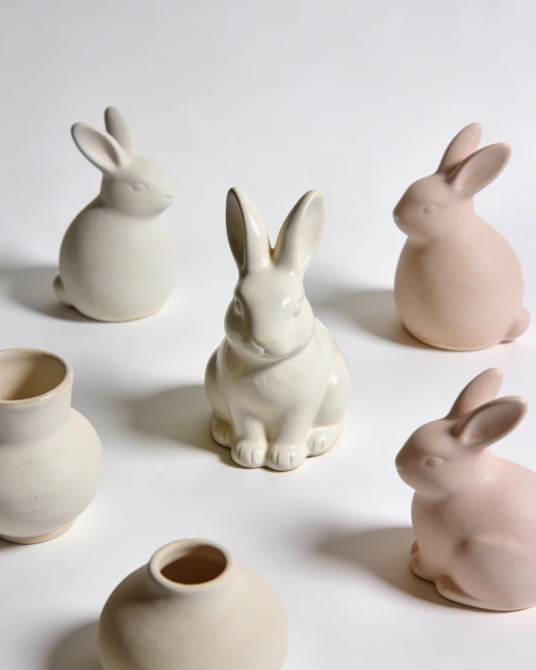 Ceramic Rabbit Display