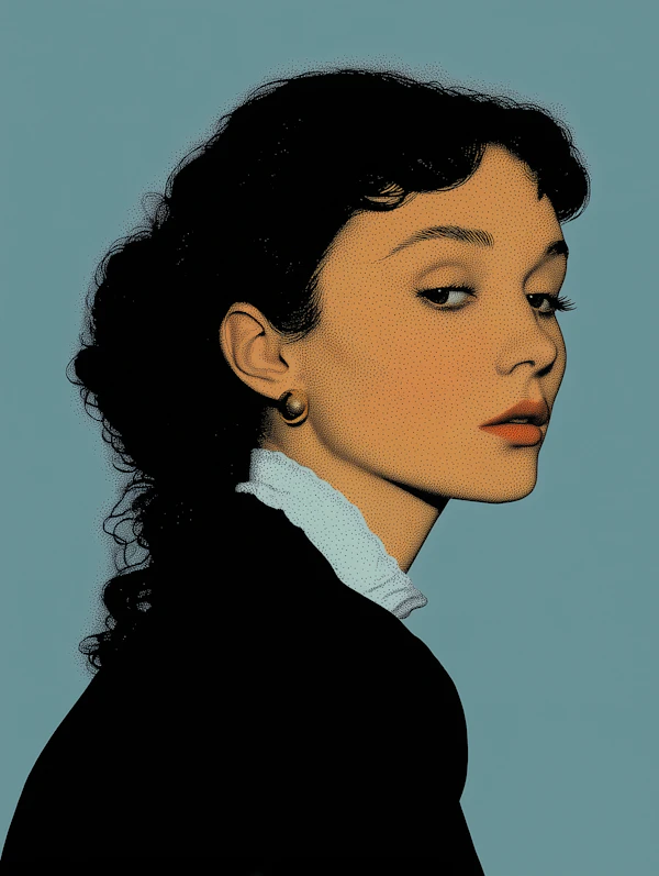 Retro Woman Portrait