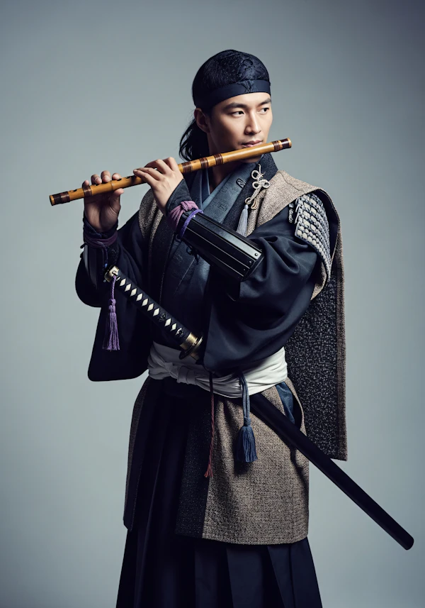 Traditional Flute Player