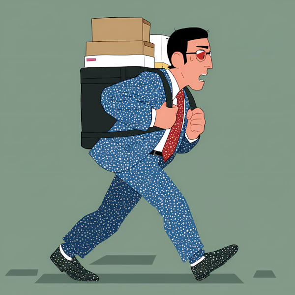 Man with Backpack