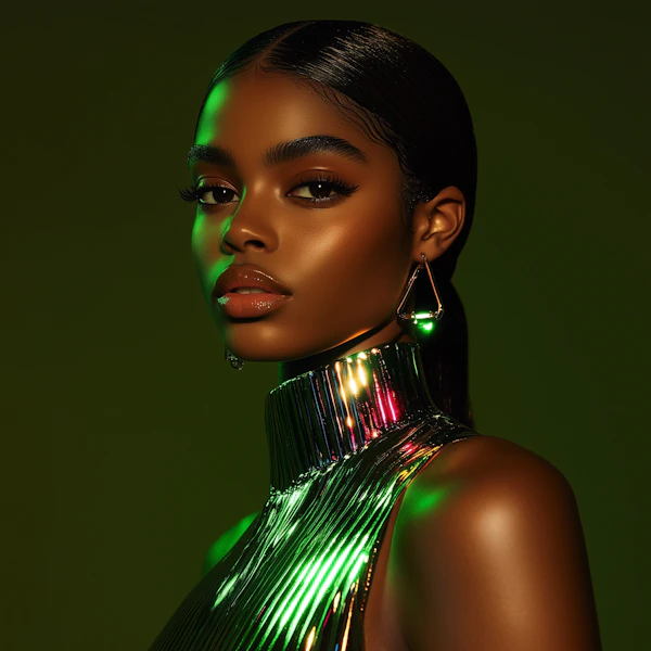 Elegant Futuristic Portrait