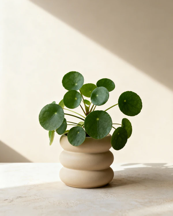 Pilea in Ceramic Pot
