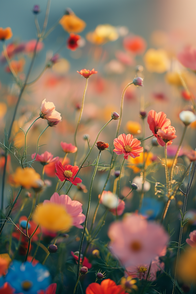 Tranquil Field of Wildflowers