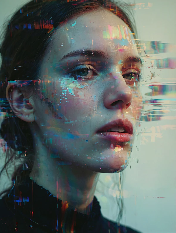 Glitched Portrait Art