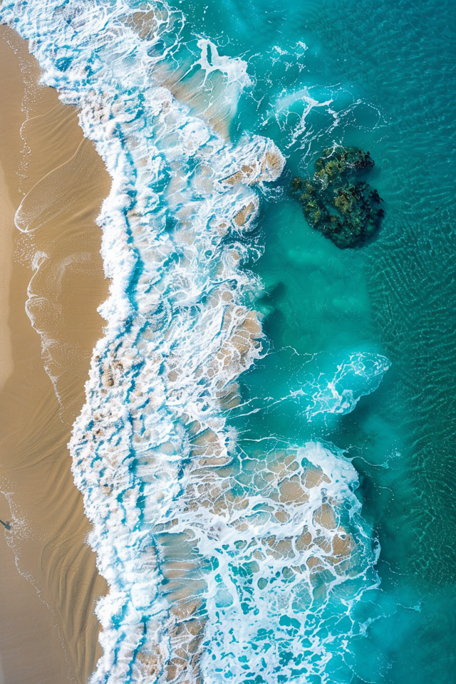 Aerial Beach Landscape