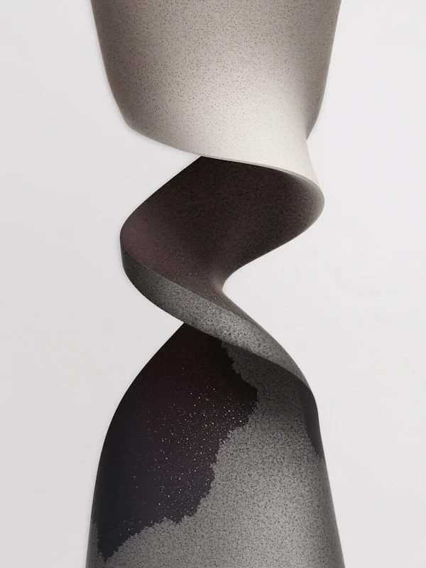 Abstract Ribbon Sculpture