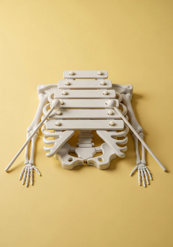 Skeleton Xylophone Art