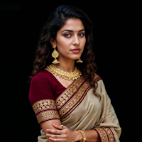 Traditional Saree Portrait