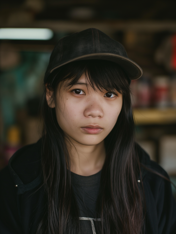 Portrait of a Young East Asian Woman