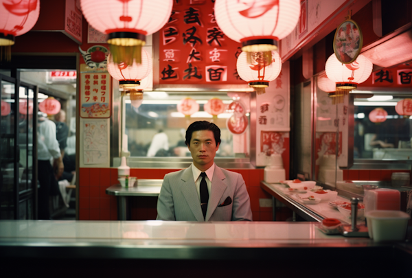 Solemn Contemplation at an East Asian Eatery