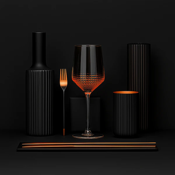 Minimalist Tableware Arrangement