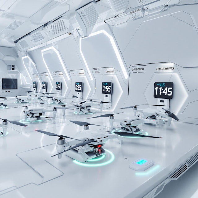 Futuristic Drone Station