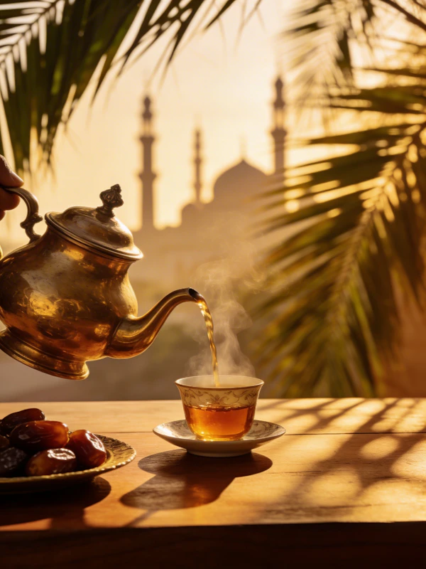 Golden Teapot Scene