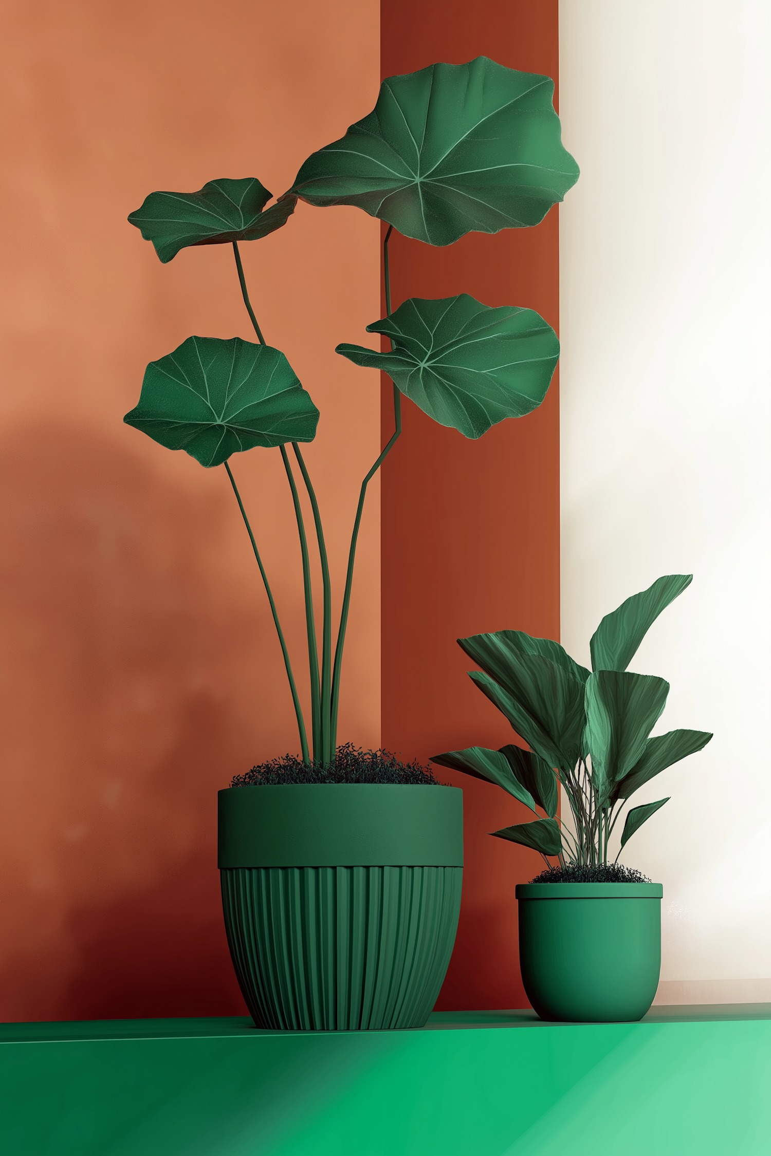 Stylized Indoor Plants Illustration