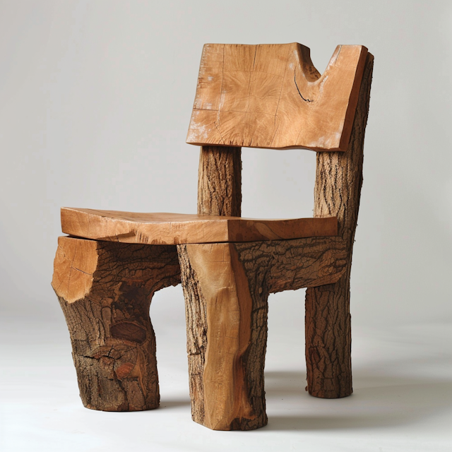 Rustic Wooden Chair