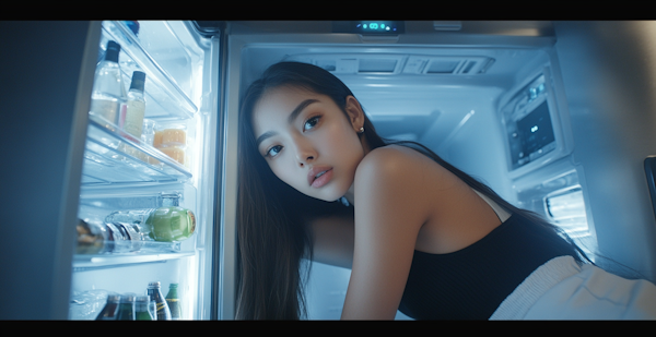 Woman by the Refrigerator