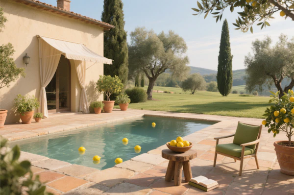 Mediterranean Villa Scene