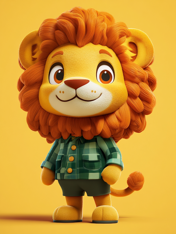 Cartoon Lion Character