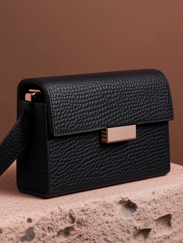 Black Leather Handbag
