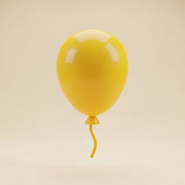 Yellow Balloon Display