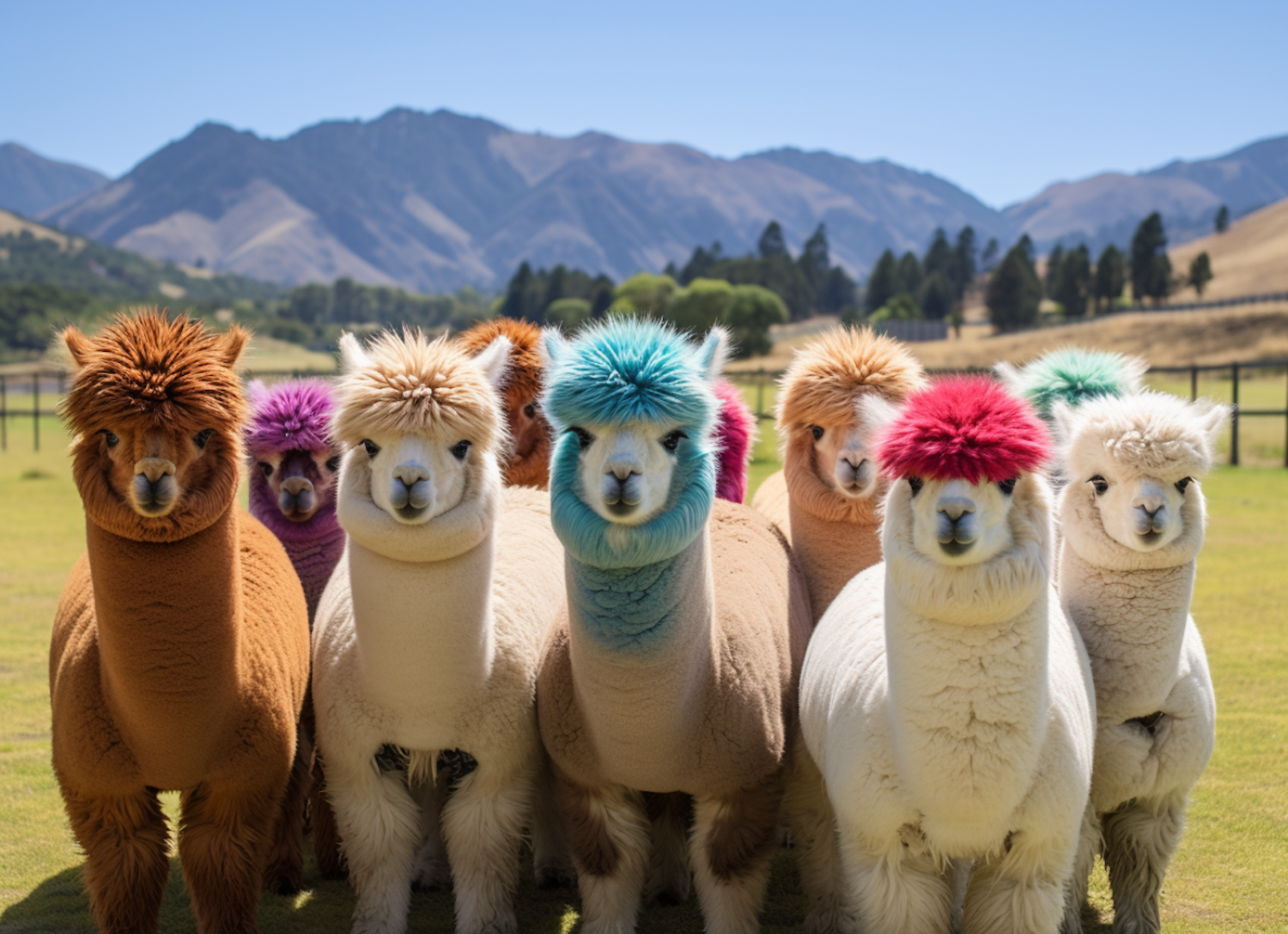 The Colorful Coiffure Alpaca Lineup