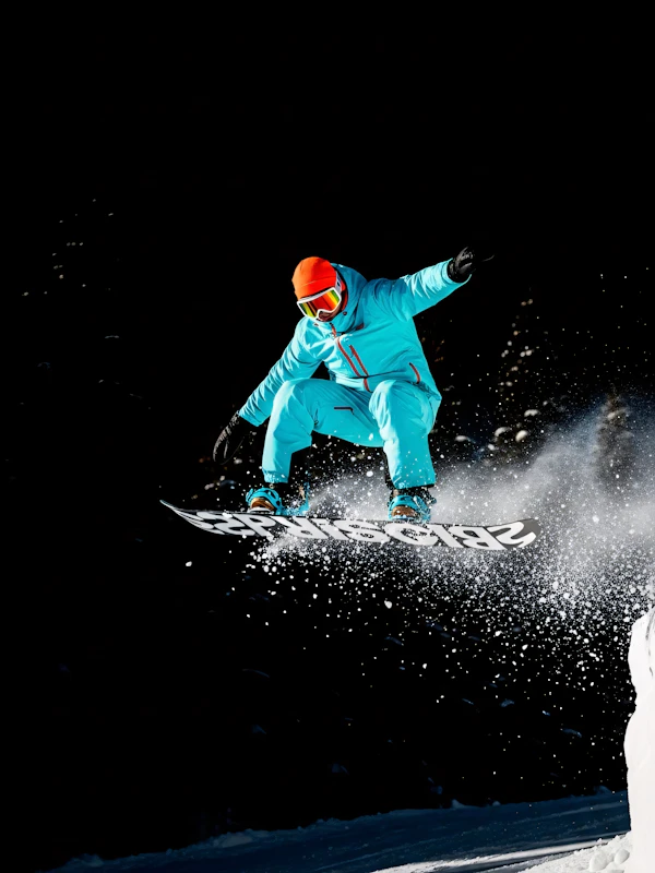Snowboarder in Action