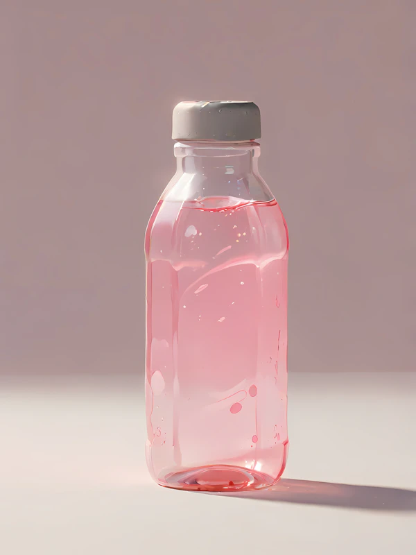 Pink Liquid Bottle