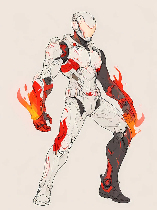 Futuristic Armored Figure