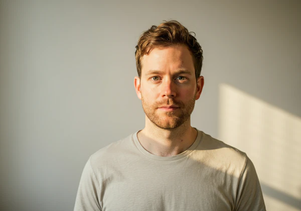 Man in Minimalist Portrait